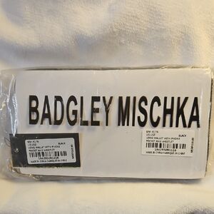 Badgley Mischka Black Wallet with Phone Pocket